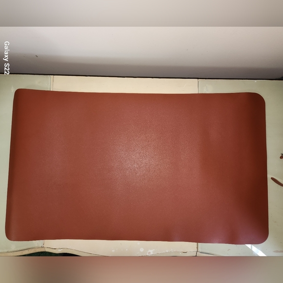 Brown Leather Desk Mat - Picture 2 of 4